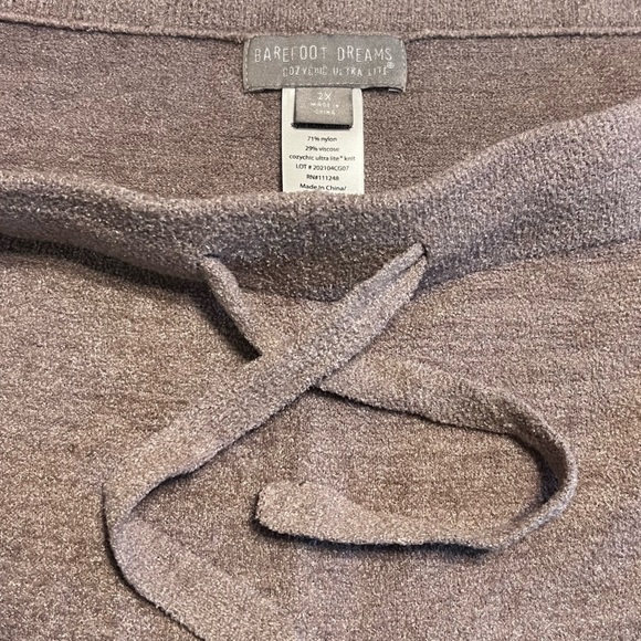 Barefoot Dreams Cozychic Ultra Lite Knit Loungewear Pants Sweats Joggers Sz 2X - Picture 5 of 15